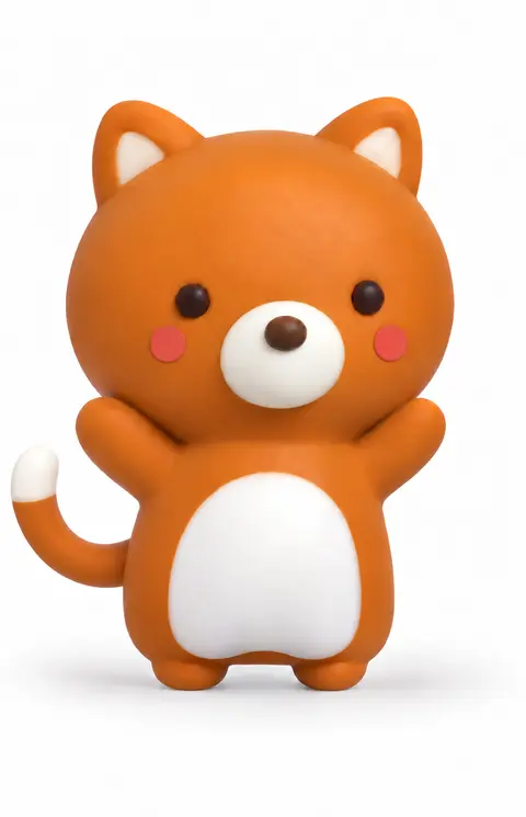 赤いほっぺと長い尻尾のうぇぶさんたくん